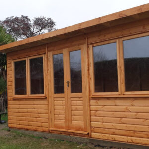 Garden Office with Pent Roof